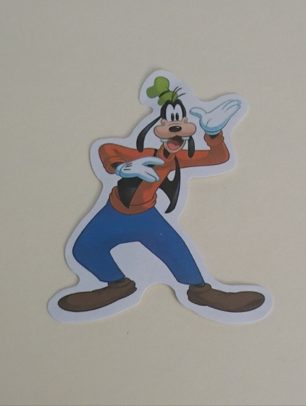 10/$10 Sticker - Disney Mickey & Friends - Goofy Standing & Waving Hand
